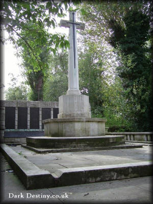 War memorial atop the catacombs