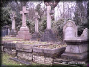 Brick lined graves at Highgate