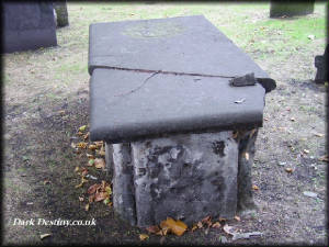 This tomb was struck by lightning in the 1970's