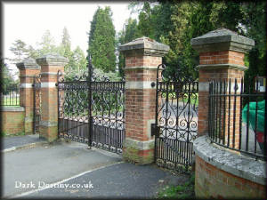 Main gates in Bramfield Road