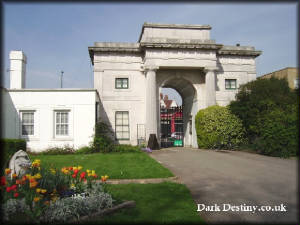 Gatehouse seen from inside the Cemetery