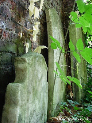 Curved Headstone at St George's Gardens, London