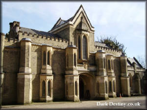 Chapel seen from within the Cemetery