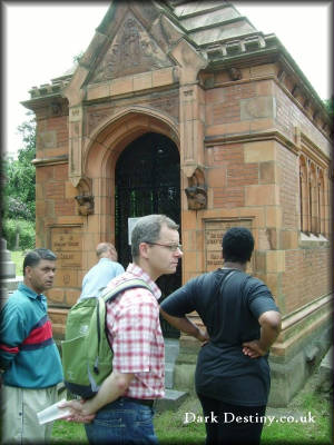 Cemetery Tour outside the Doulton Mausoleum